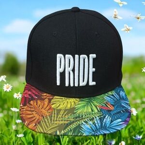 Bacardi Rum Promotional Pride Gay LGBTQ Multi-Color Embroidered Snapback Hat/Cap